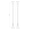 Z-Lite Luca Outdoor Post Mounted Fixture, 1-Light, 10 In.W x 121.75 In.H, Black/Etched 517PHB-519P-BK-LED - alternate 5